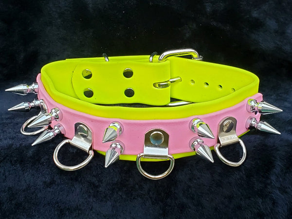 Spiked Double Layer BioFlex Bdsm Collar