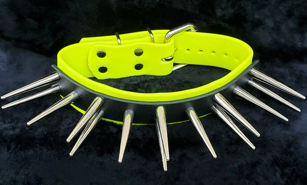 1.5" Dual Layer Bondage Spiked Collar