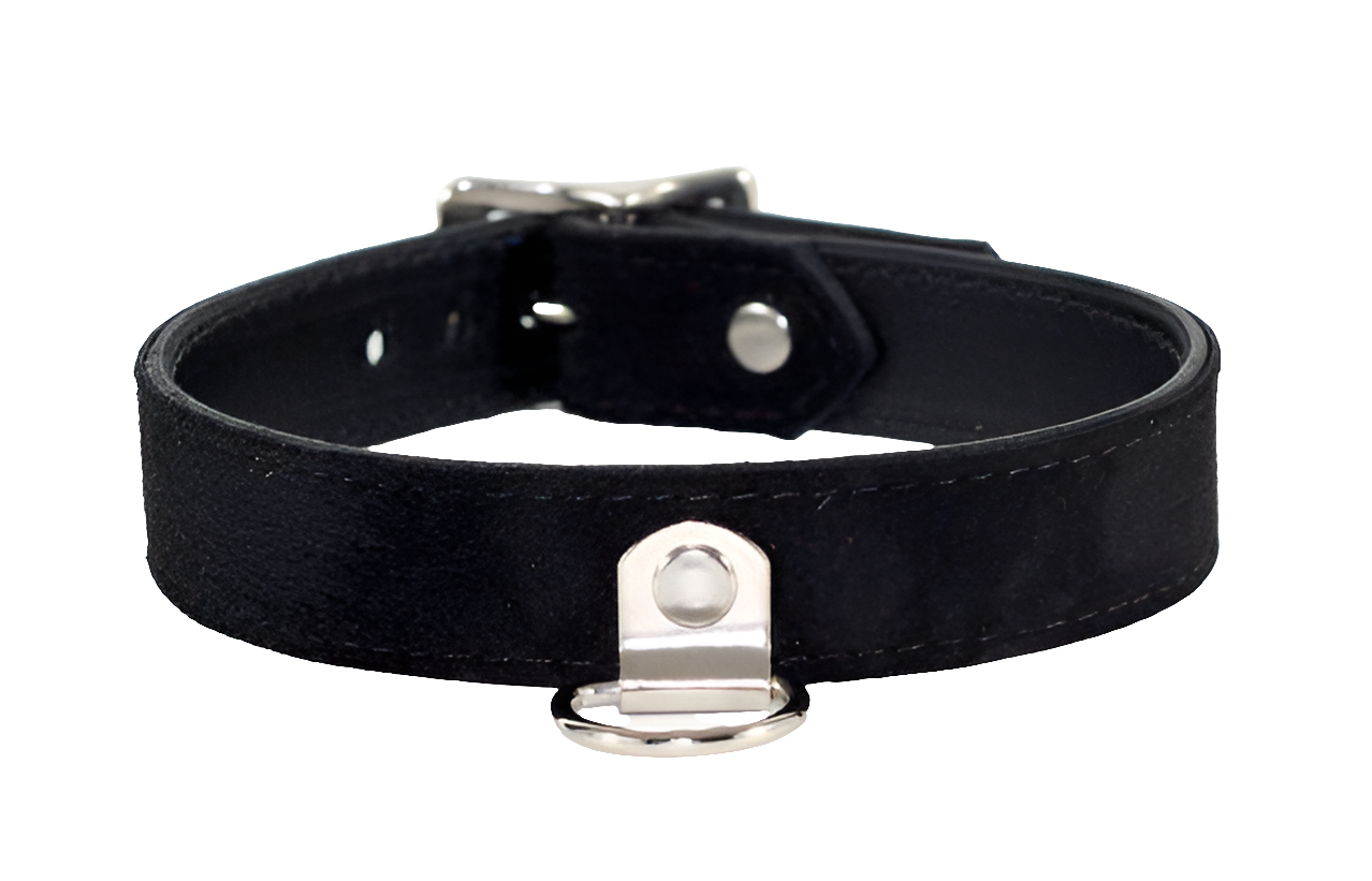 Handcrafted Suede Leather BDSM Collar